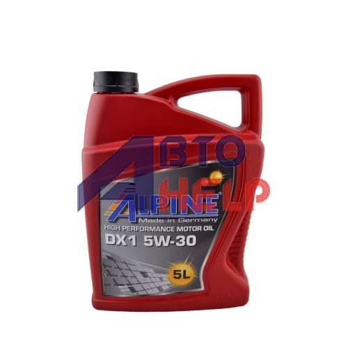 Автомобильное моторное масло Alpine DX1 5W-30 5л