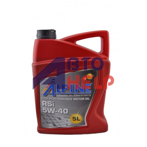 Автомобильное моторное масло Alpine RSi 5W-40 5л