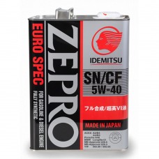 Автомобильное моторное масло IDEMITSU ZEPRO Euro Spec 5W-40 4л