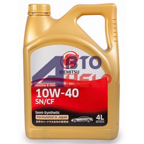 Автомобильное моторное масло IDEMITSU 10W-40 4л