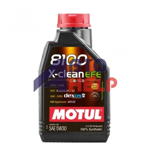 Автомобильное моторное масло MOTUL 8100 X-clean EFE C2/C3 5w-30 1л