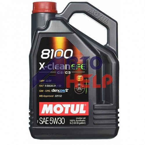 Автомобильное моторное масло MOTUL 8100 X-clean EFE C2/C3 5w-30 5л