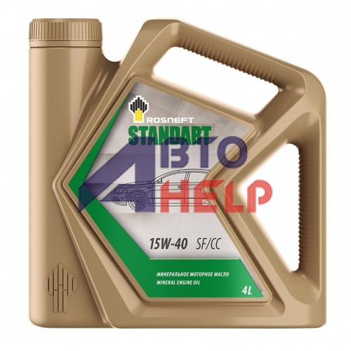 Автомобильное моторное масло Роснефть Standart 15W-40 4л