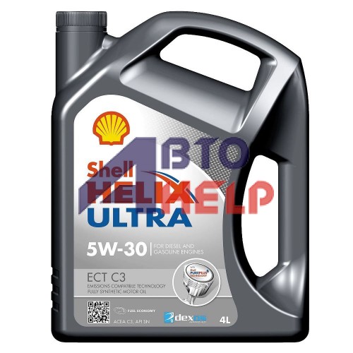 Автомобильное моторное масло Shell Helix Ultra ECT C3 5W-30 4л