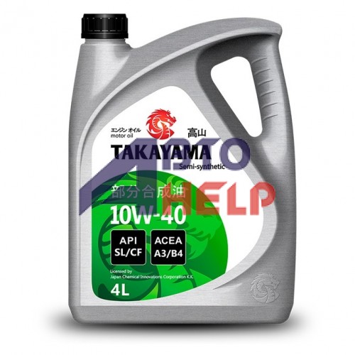 Автомобильное моторное масло TAKAYAMA Semi-Synthetic 10W-40 4л
