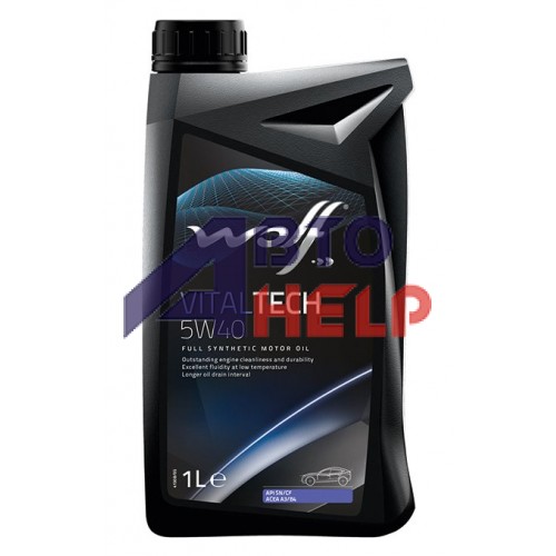 Автомобильное моторное масло WOLF VITALTECH 5W-40 1л 8311093