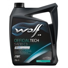 Автомобильное моторное масло WOLF OFFICIALTECH C3 5W-30 5л 8308215