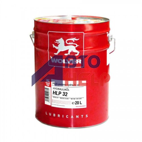 Индустриальное гидравлическое масло WOLVER HLP32 20л