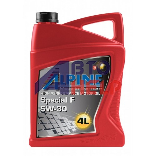 Моторное масло синтетическое ALPINE Special F 5W-30 (4л)