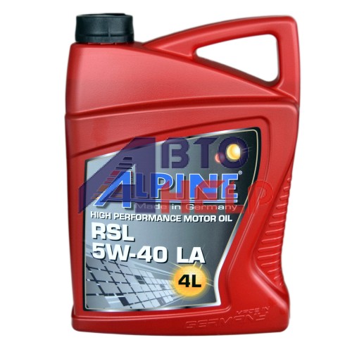 Моторное масло синтетическое ALPINE RSL 5W-50 (4л)