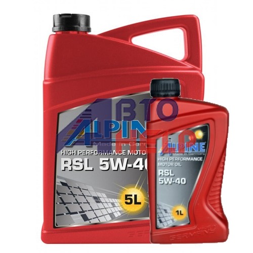 Масло моторное Alpine RSL 5W-40 (5л+1л)