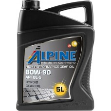 Масло трансмиссионное ALPINE Gear Oil GL-5 80W-90 (5л)
