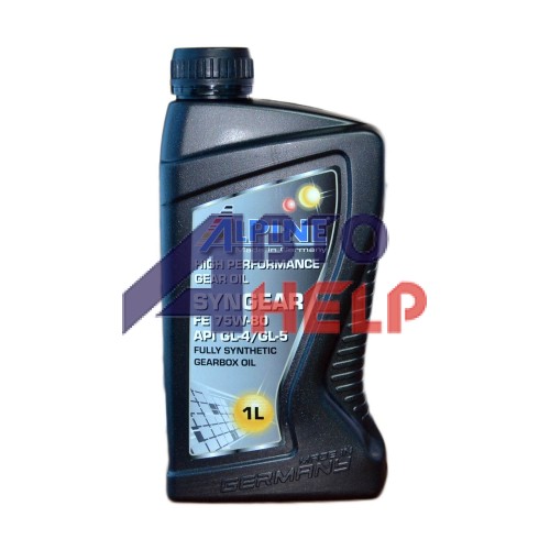Масло трансмиссионное Alpine Syngear FE 75W-80 (1л)