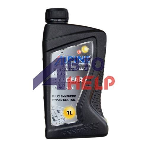 Масло трансмиссионное Alpine Syngear 75W-90 (1л)