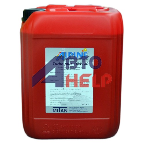 Масло моторное Alpine Turbo Plus 10W-40 (10л)