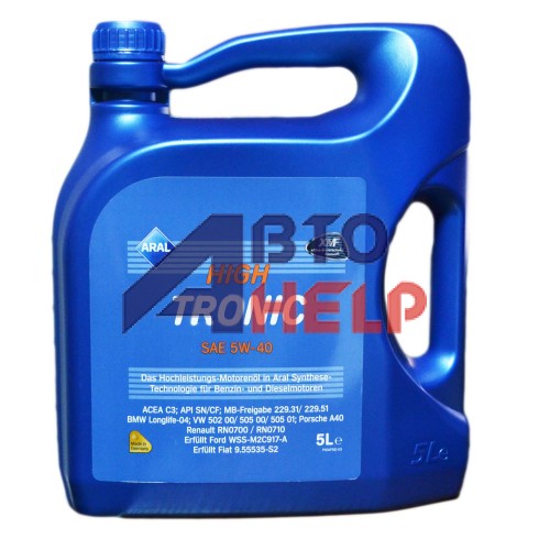 Масло моторное Aral Hight Tronic 5W-40 (5л)