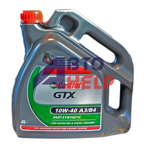 Масло моторное Castrol GTX A3/B4 10W-40 (4л)