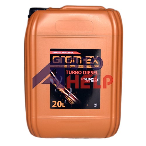 Масло моторное GROM-EX Turbo Diesel 15W-40 (20л)