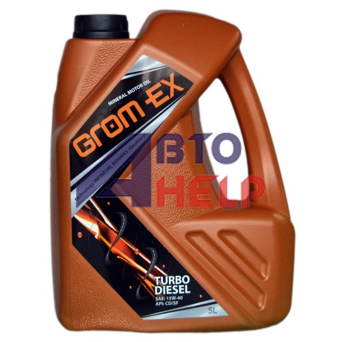 Масло моторное GROM-EX Turbo Diesel 15W-40 (5л)