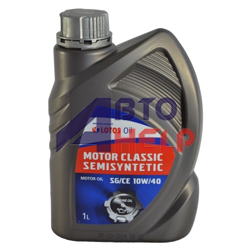 Масло моторное Lotos MOTOR CLASSIC  SEMISYNTETIC 10W-40 (1л)