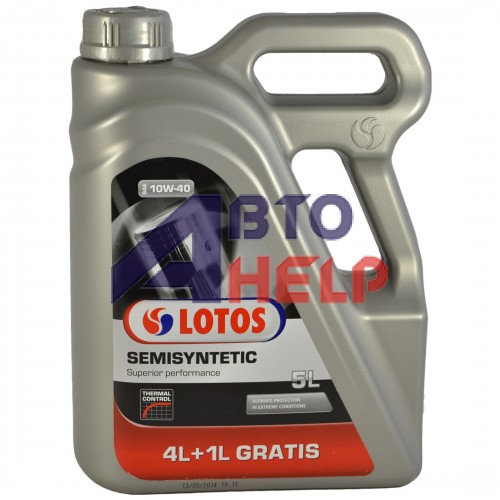 Масло моторное Lotos SEMISYNTETIC  10W-40 (5л)