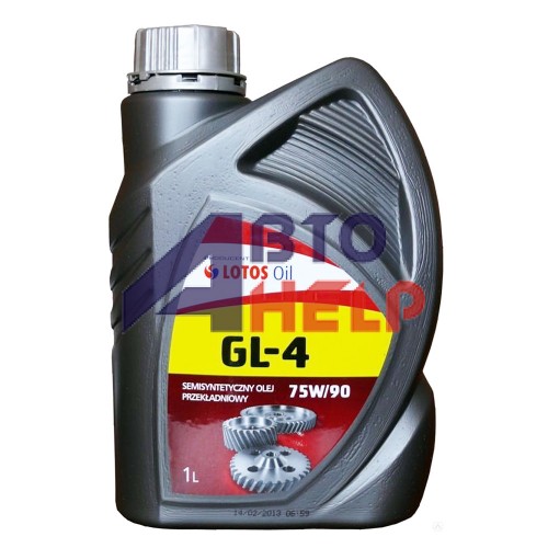 Масло трансмиссионное Lotos SEMISYNTETIC GEAR OIL GL-4 75W90 (1л)