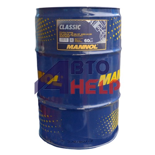 Масло моторное MANNOL CLASSIC SL/CF 10w-40 (60л)