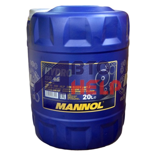 Масло гидравлическое MANNOL ISO 46 HM Din51524 (20л)