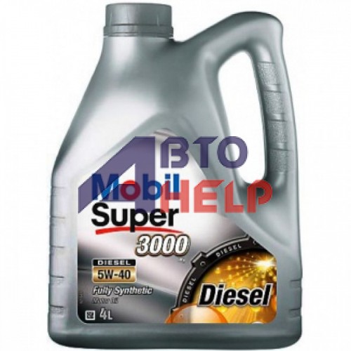 Масло моторное Mobil Super 3000 X 1 DIESEL 5W-40 (4л)