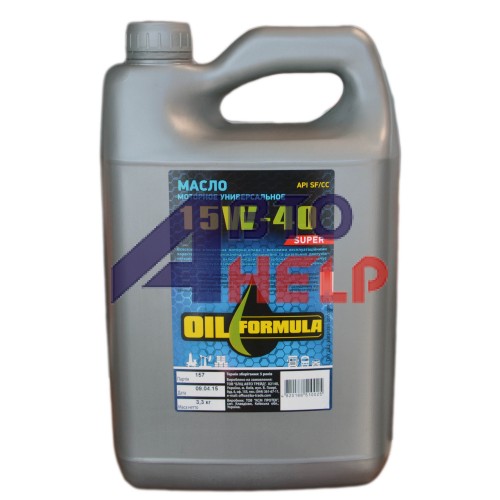 Масло моторное универсальное OIL Formula Super 15w40 SF/CC (4л)