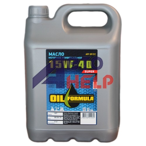 Масло моторное универсальное OIL Formula Super 15w40 SF/CC (5л)
