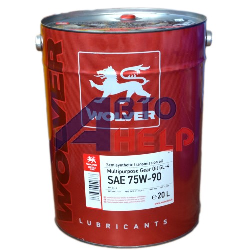 Масло трансмиссионное WOLVER MULTIPURPOSE GEAR OIL GL-4 75W90 (20л)