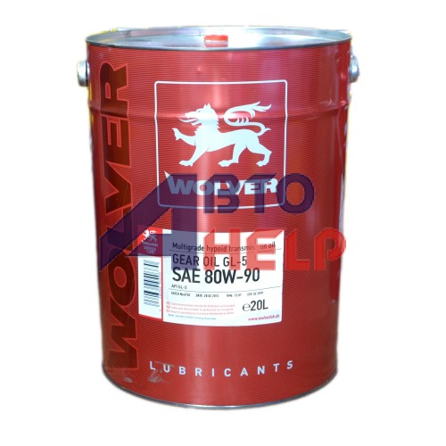 Масло трансмиссионное WOLVER MULTIGRADE HYPOID GEAR OIL GL-5 SAE 80W90 (20л)