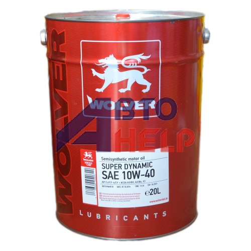 Масло моторное WOLVER Super Dynamic 10W-40 (20л)