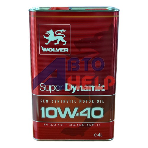 Масло моторное WOLVER Super Dynamic 10W-40 (4л)