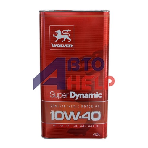 Масло моторное WOLVER Super Dynamic 10W-40 (5л)