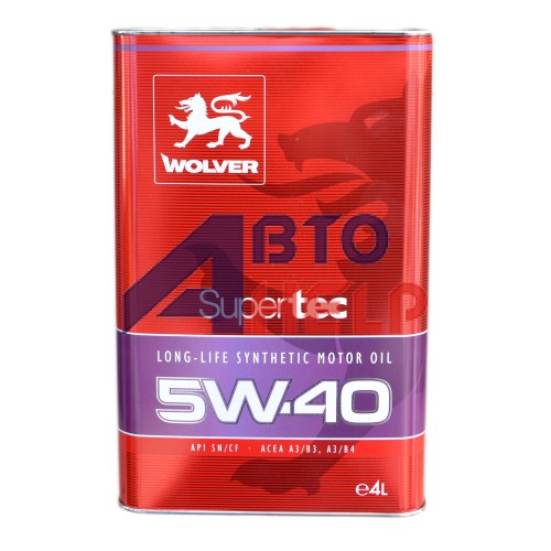 Масло моторное WOLVER Supertec 5W-40 (4л)