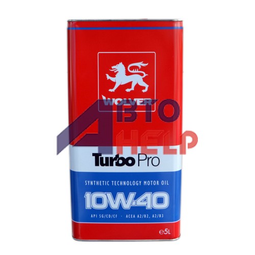 Масло моторное WOLVER Turbo Pro 10W-40 (5л)