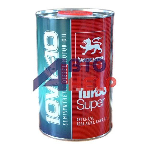 Масло моторное WOLVER Turbo Super 10W-40 (1л)