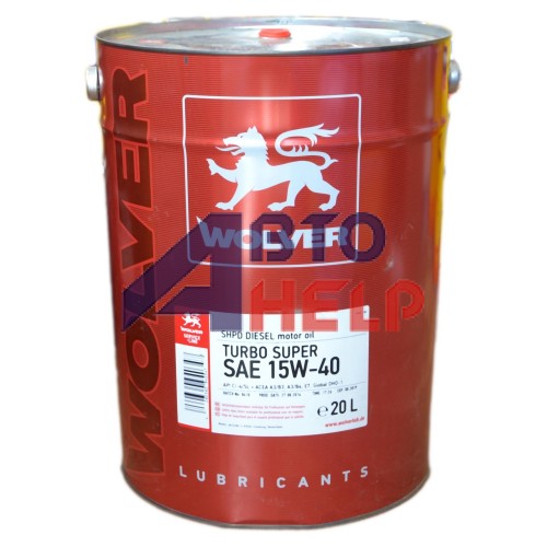 Масло моторное WOLVER Turbo Super 15W-40 (20л)