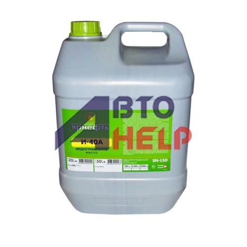 Масло индустриальное Ярнефть И-40А (20л)
