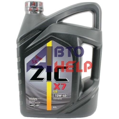 Масло моторное ZIC X7 LS (Ребренд. A+) 10W-40 (6л)