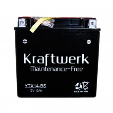 Аккумулятор мото KRAFTWERK 6СТ-12Ah Аз YTX14-BS (180EN)