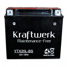 Аккумулятор мото KRAFTWERK 6СТ-18А АзЕ YTX20L-BS (210EN)