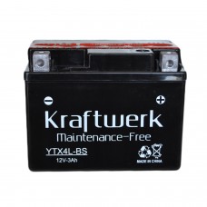 Аккумулятор мото KRAFTWERK 6СТ-3Ah АзЕ YTX4L-BS (40EN)