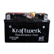 Аккумулятор мото KRAFTWERK 6СТ-6Ah Аз YTX7A-BS (85EN)