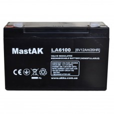 Аккумулятор тяговий MastAK MT6100 3СТ-10Ah Аз AGM