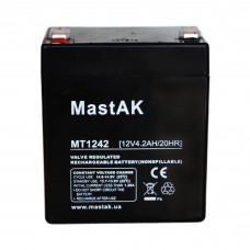 Аккумулятор тяговий MastAK MT1242 6СТ-4,2Ah Аз AGM