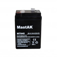 Аккумулятор тяговий MastAK MT645 6СТ-4,5Ah AGM